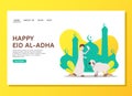 Eid al Adha landing page concept