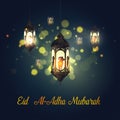 Eid Al Adha lantern card