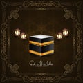 Eid Al Adha mubarak artistic frame islamic background design