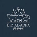 Eid al adha mubarak background, Images are generated with the use of AI