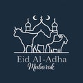 Eid al adha mubarak background, Images are generated with the use of AI