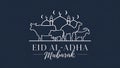 Eid al adha mubarak background, Images are generated with the use of AI