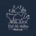Eid al adha mubarak background, Images are generated with the use of AI