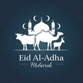 Eid al adha mubarak background, Images are generated with the use of AI