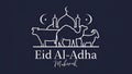 Eid al adha mubarak background, Images are generated with the use of AI