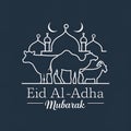 Eid al adha mubarak background, Images are generated with the use of AI