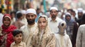 Eid al fitr celebration with emotional fervor and joy on city streets in festive atmosphere Royalty Free Stock Photo