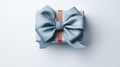 Eid Al-fitr Knitting Paper Gift Box With Steel Blue Bow