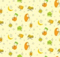 Eid al fitr or ramadan celebration cartoon doodle background for