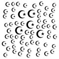 Eid Ka Chand word-cloud,moon star muslim religion icon,word cloud,background,illustration