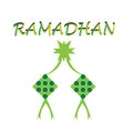 Eid ketupat icon illustration web