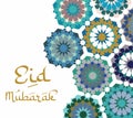 Eid Mubarak Happy Eid Posters/Cards Arabic Geometric Pattern Designs