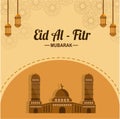 Eid mubarak background mandala cute. 02 Royalty Free Stock Photo