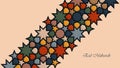 Eid Mubarak abstract background with traditional geometric islamic ornament Royalty Free Stock Photo