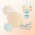 Eid mubarak, Eid al adha, Eid al fitr islamic calligraphy poster banner picture vector