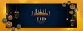 Eid mubarak artistic islamic banner design