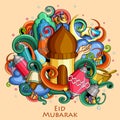 Eid Mubarak Blessing for Eid background