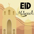 Eid mubarak card for gifts and greetings. Eid al adha mubarak. Happy eid al fitr mubarak card.