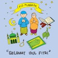 Eid Mubarak Doodle