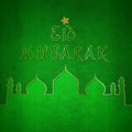 Eid Mubarak Green Themed Greeting