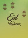 Eid mubarak greeting card