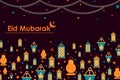 Eid Mubarak greetings background Royalty Free Stock Photo