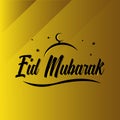 Eid Mubarak Vector Arabic Greeting Calligraphy