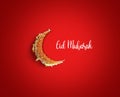 Eid Mubarak-Half bite Burger food shape of eid or Ramadan moon