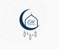 Eid Mubarak Logo. Eid Mubarak Icon Trendy Vector Royalty Free Stock Photo