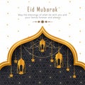 Eid Mubarak Post design Royalty Free Stock Photo
