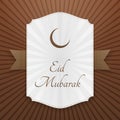 Eid Mubarak realistic festive Tag