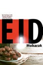 Eid  mubarak slamic design Royalty Free Stock Photo
