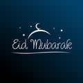 Eid Mubarak Vector Arabic Greeting Calligraphy