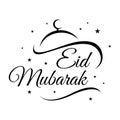 Eid Mubarak Vector Arabic Greeting Calligraphy