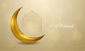 Eid mubarok islamic background vector illustration