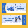 Eid Mubarok Social Media Post template design for e-commerce sale promo discount. Can use for advertisement, social media post,