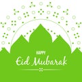 Eid mubarok template islamic greeting card 