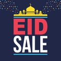 Eid sale square banner