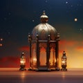 Eid Ul Adha celebrations captured on cards with ornate Arabic lanterns