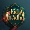 Eid Ul-Adha 2024 greeting Design, Eid Mubarak, Generated Ai Royalty Free Stock Photo