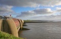 Eidersperrwerk Flood Barrier,North Sea,North Frisia,Germany