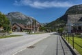 Eidfjord street Royalty Free Stock Photo