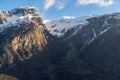 Eidfjorden, Vestland county, the innermost part of the Hardangerfjord in Norway Royalty Free Stock Photo