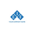 EIF letter logo design on WHITE background. EIF creative initials letter logo concept. EIF letter design Royalty Free Stock Photo