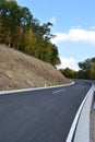 unusually good new count road into Elztal Royalty Free Stock Photo