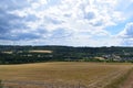 Kaisersesch, Germany - 07 26 2022: Wind power plants close to town