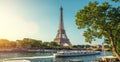 The eifel tower in Paris from a tiny street Royalty Free Stock Photo