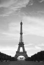 Eifeltower B&W Royalty Free Stock Photo