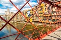 Eiffel bridge in Girona Royalty Free Stock Photo