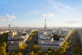 Eiffel tour and Paris skyline Royalty Free Stock Photo